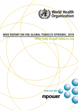 WHO report on the global tobacco epidemic 2019: Offer help to quit tobacco use